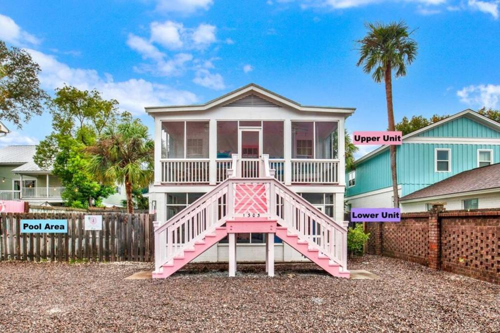 Splash Inn Upper Unit Heated Pool, Walk to Beach